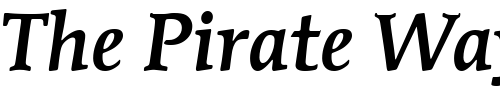 Font : Mendoza-Rmn-Md-OS-ITC-TT-MedIta Custom Text : The Pirate Way Test your own text here Click to download or to view this font on a tshirt that can be custom printed in Bali