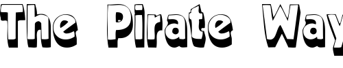 Font : MeppDisplayShadow Custom Text : The Pirate Way Test your own text here Click to download or to view this font on a tshirt that can be custom printed in Bali
