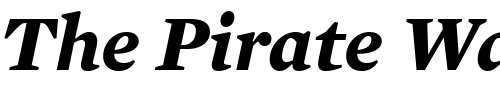 Font : Mercury-Text-G2-Bold-Italic Custom Text : The Pirate Way Test your own text here Click to download or to view this font on a tshirt that can be custom printed in Bali