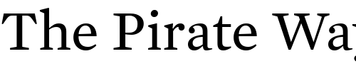 Font : Mercury-Text-G2-Roman Custom Text : The Pirate Way Test your own text here Click to download or to view this font on a tshirt that can be custom printed in Bali