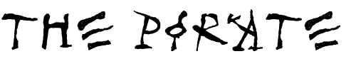Font : MerlinLL Custom Text : The Pirate Way Test your own text here Click to download or to view this font on a tshirt that can be custom printed in Bali
