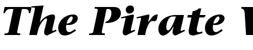 Font : Mesouran-Serif-Black-SSi-Bold-Italic Custom Text : The Pirate Way Test your own text here Click to download or to view this font on a tshirt that can be custom printed in Bali