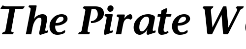 Font : MesouranCasualSSK-Bold-Italic Custom Text : The Pirate Way Test your own text here Click to download or to view this font on a tshirt that can be custom printed in Bali