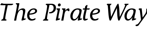 Font : MesouranCasualSSK-Italic Custom Text : The Pirate Way Test your own text here Click to download or to view this font on a tshirt that can be custom printed in Bali
