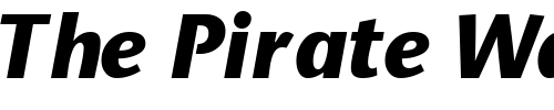Font : MesouranSansBlackSSK-Italic Custom Text : The Pirate Way Test your own text here Click to download or to view this font on a tshirt that can be custom printed in Bali
