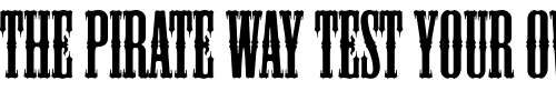 Font : Mesquite Custom Text : The Pirate Way Test your own text here Click to download or to view this font on a tshirt that can be custom printed in Bali