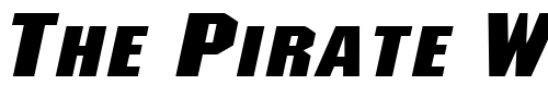Font : MetalEncasementExtended-Italic Custom Text : The Pirate Way Test your own text here Click to download or to view this font on a tshirt that can be custom printed in Bali