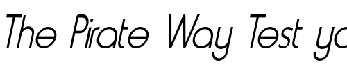 Font : Metro-Condensed-Bold-Italic Custom Text : The Pirate Way Test your own text here Click to download or to view this font on a tshirt that can be custom printed in Bali