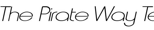 Font : Metro-Extended-Italic Custom Text : The Pirate Way Test your own text here Click to download or to view this font on a tshirt that can be custom printed in Bali