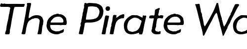 Font : Metro-Lite-Oblique-HPLHS Custom Text : The Pirate Way Test your own text here Click to download or to view this font on a tshirt that can be custom printed in Bali