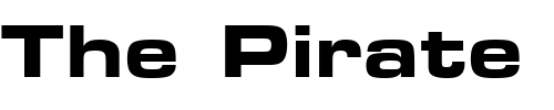 Font : Microstyle-Bold-Extended-ATT Custom Text : The Pirate Way Test your own text here Click to download or to view this font on a tshirt that can be custom printed in Bali