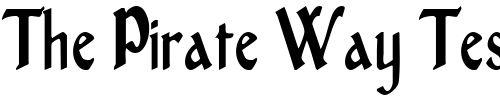 Font : MiddleAgesCondensed Custom Text : The Pirate Way Test your own text here Click to download or to view this font on a tshirt that can be custom printed in Bali