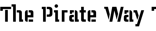 Font : MidnightKernboyStencil Custom Text : The Pirate Way Test your own text here Click to download or to view this font on a tshirt that can be custom printed in Bali