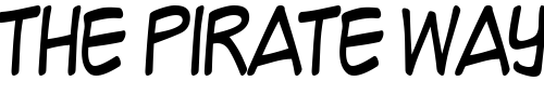 Font : Mighty-Zeo-Caps Custom Text : The Pirate Way Test your own text here Click to download or to view this font on a tshirt that can be custom printed in Bali