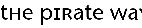 Font : MigraineSans Custom Text : The Pirate Way Test your own text here Click to download or to view this font on a tshirt that can be custom printed in Bali
