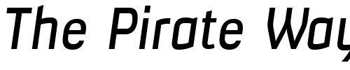 Font : Milibus-Rg-Italic Custom Text : The Pirate Way Test your own text here Click to download or to view this font on a tshirt that can be custom printed in Bali