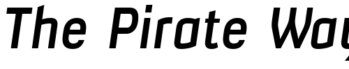 Font : Milibus-Sb-Italic Custom Text : The Pirate Way Test your own text here Click to download or to view this font on a tshirt that can be custom printed in Bali