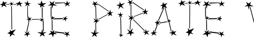 Font : Milky-Way-Stars Custom Text : The Pirate Way Test your own text here Click to download or to view this font on a tshirt that can be custom printed in Bali