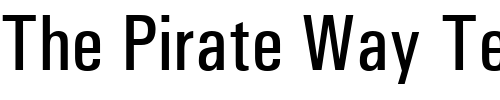 Font : MilkyWayCondensed Custom Text : The Pirate Way Test your own text here Click to download or to view this font on a tshirt that can be custom printed in Bali