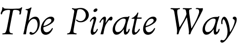 Font : Minister-Light-Italic Custom Text : The Pirate Way Test your own text here Click to download or to view this font on a tshirt that can be custom printed in Bali