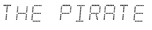Font : Minisystem Custom Text : The Pirate Way Test your own text here Click to download or to view this font on a tshirt that can be custom printed in Bali