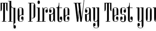 Font : Miserichordia-Alternatives Custom Text : The Pirate Way Test your own text here Click to download or to view this font on a tshirt that can be custom printed in Bali