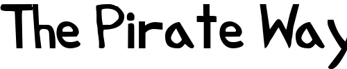 Font : Misfit-of-Sorts Custom Text : The Pirate Way Test your own text here Click to download or to view this font on a tshirt that can be custom printed in Bali