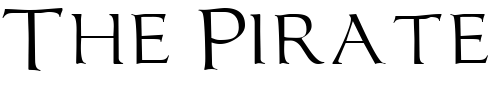 Font : MisioSCapsSSK-Regular Custom Text : The Pirate Way Test your own text here Click to download or to view this font on a tshirt that can be custom printed in Bali