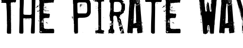 Font : Misproject Custom Text : The Pirate Way Test your own text here Click to download or to view this font on a tshirt that can be custom printed in Bali