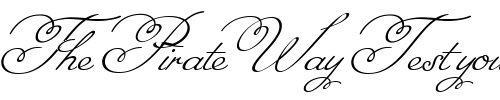 Font : Miss-Fajardose Custom Text : The Pirate Way Test your own text here Click to download or to view this font on a tshirt that can be custom printed in Bali