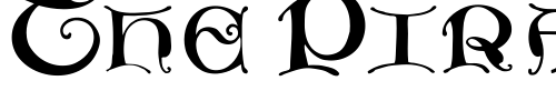 Font : MissalUncialeMaster Custom Text : The Pirate Way Test your own text here Click to download or to view this font on a tshirt that can be custom printed in Bali