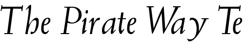 Font : MissiveSSK-Italic Custom Text : The Pirate Way Test your own text here Click to download or to view this font on a tshirt that can be custom printed in Bali