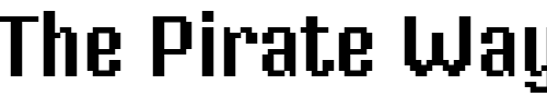 Font : Mister-Pixel-16-pt---Regular Custom Text : The Pirate Way Test your own text here Click to download or to view this font on a tshirt that can be custom printed in Bali