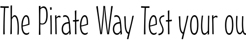 Font : MisterEarl-XLt-BT-Extra-Light Custom Text : The Pirate Way Test your own text here Click to download or to view this font on a tshirt that can be custom printed in Bali