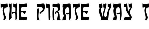 Font : Mitzvah Custom Text : The Pirate Way Test your own text here Click to download or to view this font on a tshirt that can be custom printed in Bali