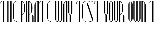 Font : Modern-Typography-NF Custom Text : The Pirate Way Test your own text here Click to download or to view this font on a tshirt that can be custom printed in Bali