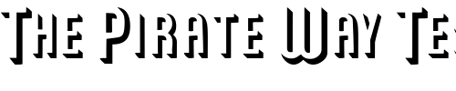 Font : ModicumSCapsSSK Custom Text : The Pirate Way Test your own text here Click to download or to view this font on a tshirt that can be custom printed in Bali