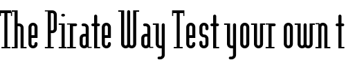 Font : ModulaRoundSerif Custom Text : The Pirate Way Test your own text here Click to download or to view this font on a tshirt that can be custom printed in Bali