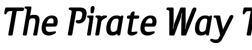 Font : Modus-BoldItalic Custom Text : The Pirate Way Test your own text here Click to download or to view this font on a tshirt that can be custom printed in Bali