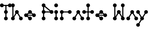 Font : Molecule-model-Regular-E Custom Text : The Pirate Way Test your own text here Click to download or to view this font on a tshirt that can be custom printed in Bali