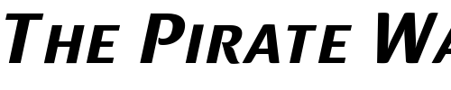 Font : MondialPlus-Bold-Italic-Caps-PDF Custom Text : The Pirate Way Test your own text here Click to download or to view this font on a tshirt that can be custom printed in Bali