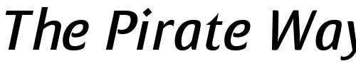 Font : MondialPlus-Normal-Italic-PDF Custom Text : The Pirate Way Test your own text here Click to download or to view this font on a tshirt that can be custom printed in Bali