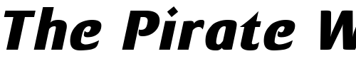 Font : MondialPlus-Xbold-Italic-PDF Custom Text : The Pirate Way Test your own text here Click to download or to view this font on a tshirt that can be custom printed in Bali
