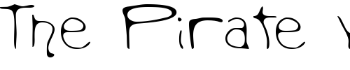 Font : Mondo-Messo-Fonto-2 Custom Text : The Pirate Way Test your own text here Click to download or to view this font on a tshirt that can be custom printed in Bali