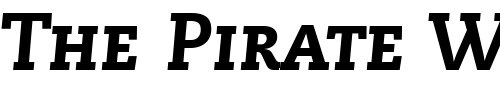 Font : Monologue-Black-Caps-SSi-Normal Custom Text : The Pirate Way Test your own text here Click to download or to view this font on a tshirt that can be custom printed in Bali