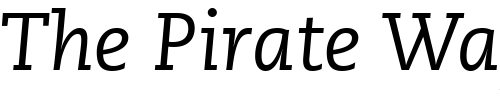 Font : Monologue-SSi-Italic Custom Text : The Pirate Way Test your own text here Click to download or to view this font on a tshirt that can be custom printed in Bali