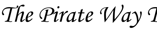 Font : Monotype-Corsiva Custom Text : The Pirate Way Test your own text here Click to download or to view this font on a tshirt that can be custom printed in Bali