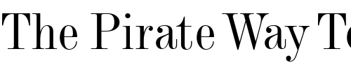 Font : MonotypeModern-Condensed Custom Text : The Pirate Way Test your own text here Click to download or to view this font on a tshirt that can be custom printed in Bali
