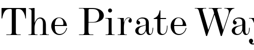 Font : MonotypeModern-Extended Custom Text : The Pirate Way Test your own text here Click to download or to view this font on a tshirt that can be custom printed in Bali