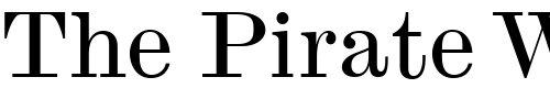 Font : MonotypeModernWide Custom Text : The Pirate Way Test your own text here Click to download or to view this font on a tshirt that can be custom printed in Bali